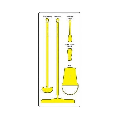 Accuform WET ZONE STOREBOARDS ULTRA PSB711WTYL PSB711WTYL